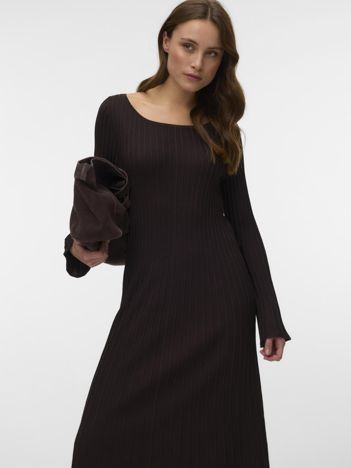 VMALESSANDRIA Long Dress - Chocolate Torte - VERO MODA & VILA Bergvik
